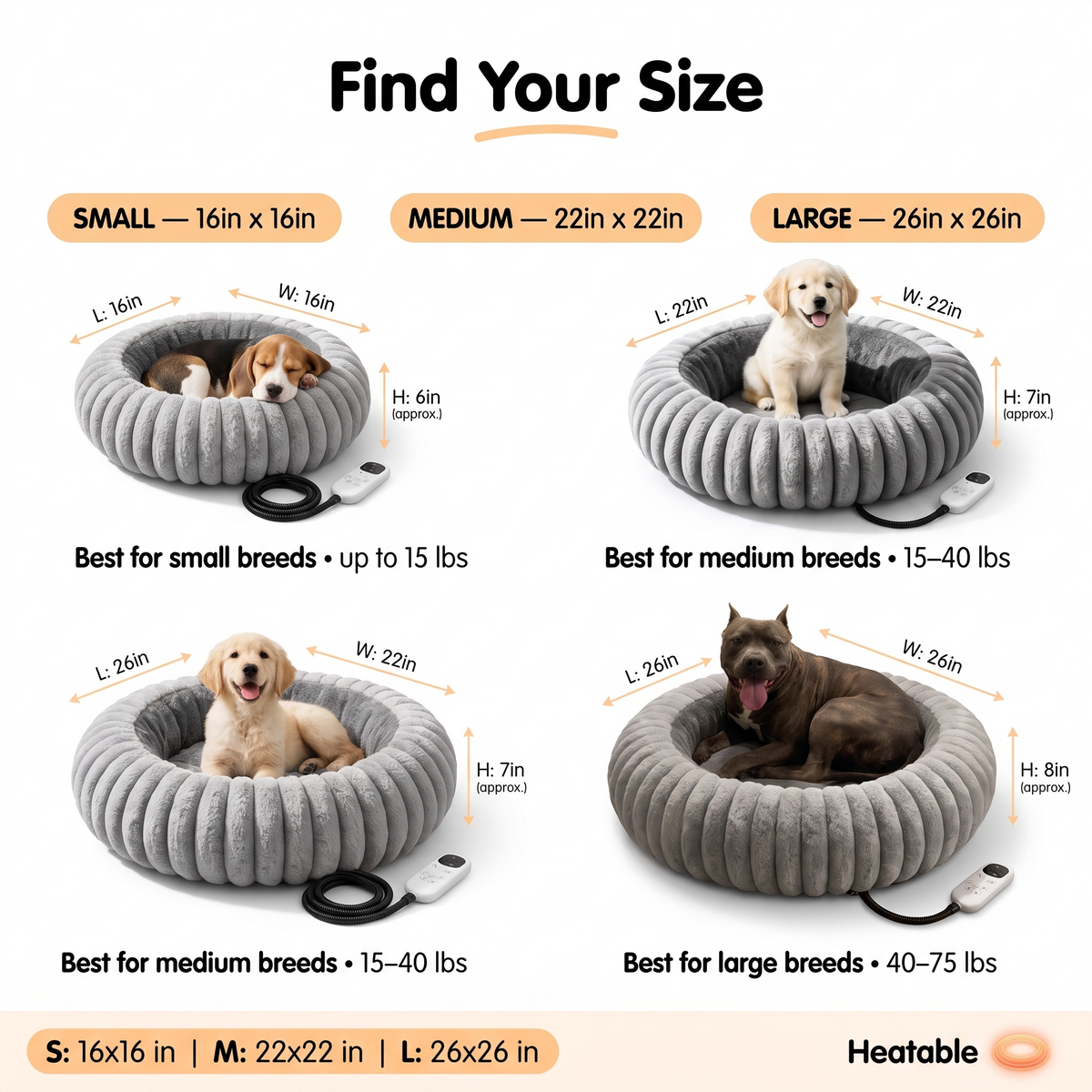 HEATABLE PET BED™
